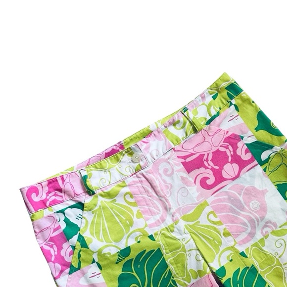 Lilly Pulitzer Paradise Patch Crop Pants Size 4 - Picture 3 of 7